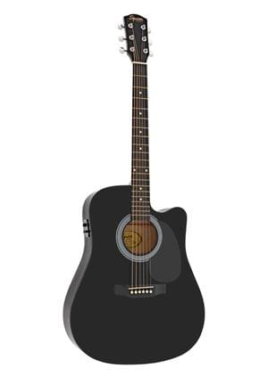 Fender SA 105CE Squier Semi Acoustic Guitar with Fishman Pick up Black